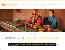 Tablet Screenshot of patronatomachupicchu.org